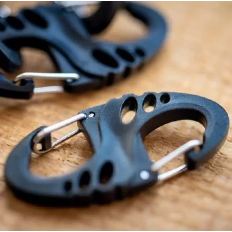 Mil-Tec S-Hook Carabiner Set – Black