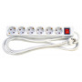 Mercodan 6-outlet Schuko power strip (503800010)