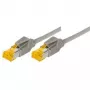 Tecline Cat6a S/FTP Patch Cable RJ45, 2 m, Grey, LSZH