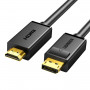 Ugreen DisplayPort to HDMI Cable, 3 m, 4K, Black