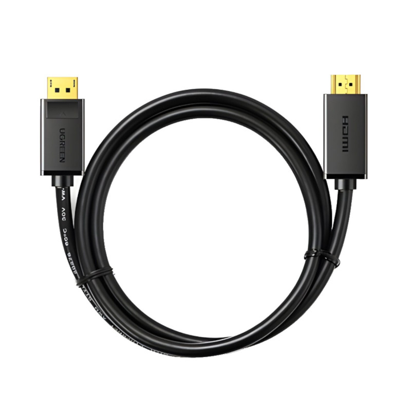 Ugreen DisplayPort to HDMI Cable, 3 m, 4K, Black