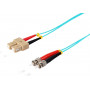 Shiverpeaks Fibre Optic Patch Cable SC to ST OM3 Duplex, 5 m