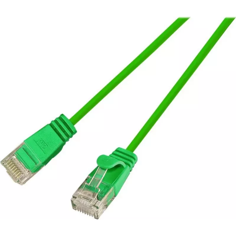 Wirewin Slim Cat6 U/UTP Patch Cable, 2 m, Green