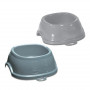 Stefanplast Break 2 Pet Feeding Bowl 0.6 L, 19x19x7 cm, Assorted Grey/Blue