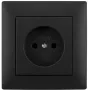 VCX WESA LC 07C Single Socket-Outlet, Black