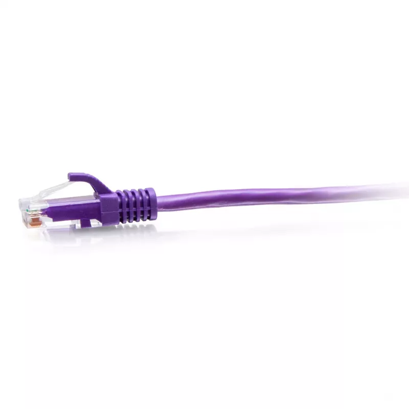 C2G Cat6a Slim Patch Cable 28AWG, 1.5 m (5 ft), Purple (30190)