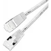 Wirewin Slim Cat6a Light Patch Cable, Round, U/FTP, Ø 3.8 mm, White (PKW-LIGHT-STP-K6A 0.15 WS)