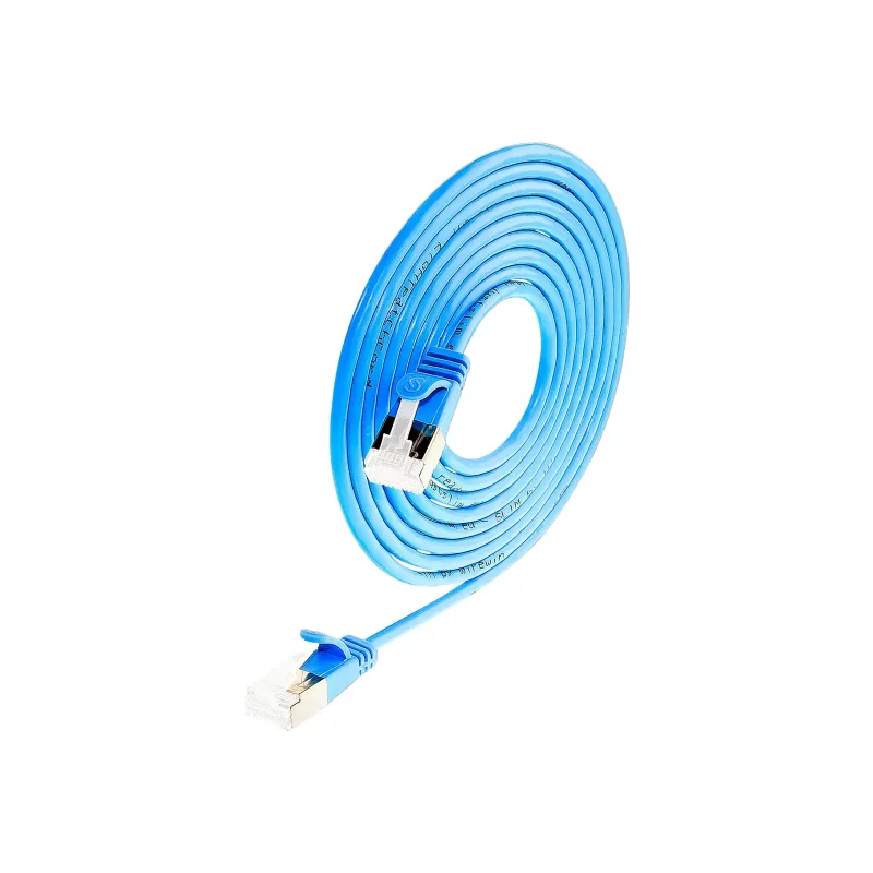 Wirewin Slim Cat6a U/FTP Patch Cable RJ45, 0.25 m, Blue