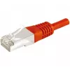 Exertis Connect Cat6a F/UTP Patch Cable RJ45 with Slim Boot, 2 m, Red (859535)