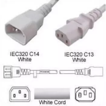 Mercodan Power Extension Cable, White (4646016)