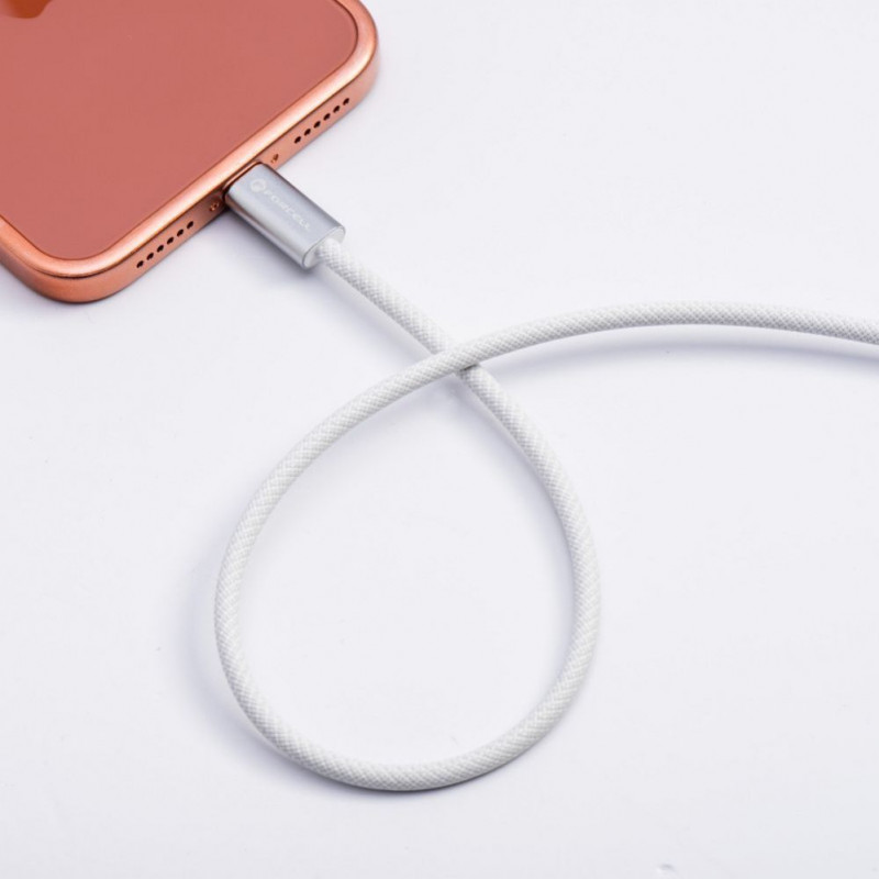 Forcell USB Cable USB-C to USB-C, 2 m, 240 W, White