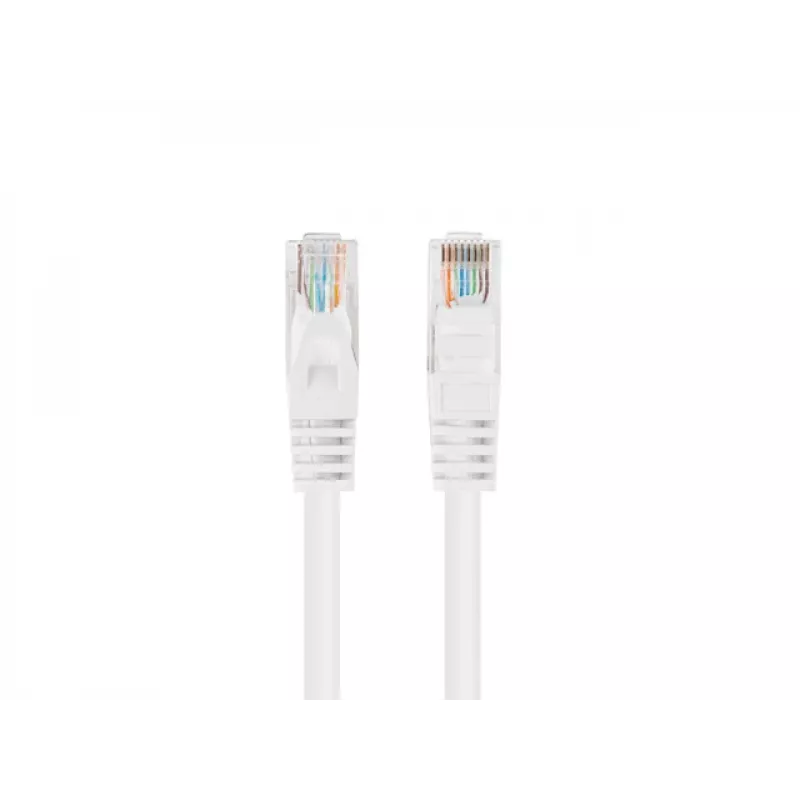 Lanberg Cat5e U/UTP Patch Cable RJ45, 0.25 m, White, 10-Pack