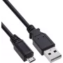 InLine USB 2.0 Cable Micro-USB to USB-A, 2 m, Black