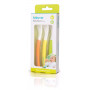 Kidsme spoon set (3 pcs.), orange, yellow, green, from 3 months