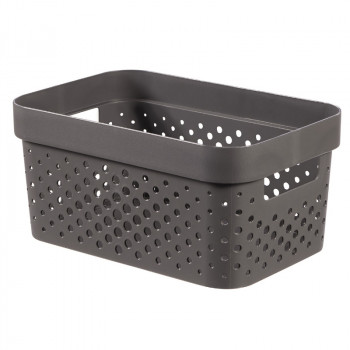 Curver Infinity Recycled Box 4.5L 27x19x12cm, dark grey