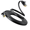 Ugreen Flat Cat6 U/UTP Patch Cable RJ45, 0.5 m, Black