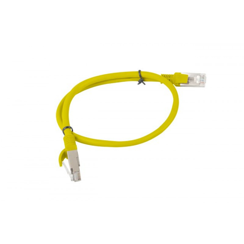 Lanberg Cat6 U/UTP Patch Cable RJ45, 0.5 m, Yellow