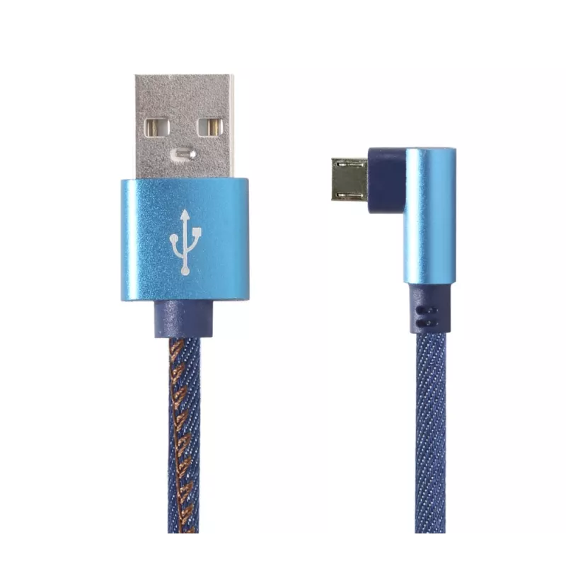 Gembird Braided USB 2.0 Cable USB-A to Micro-USB, Angled, 1 m