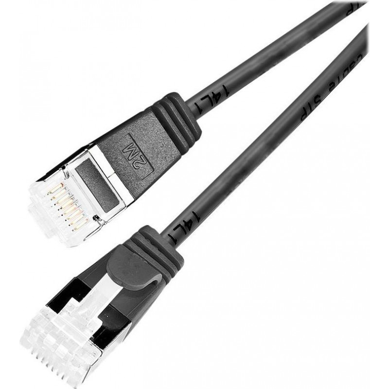 Wirewin Slim Cat6a U/FTP Patch Cable RJ45, 3 m, Black