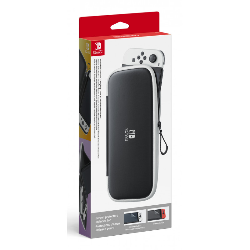 Nintendo Switch Case & Screen Protector (black/white)