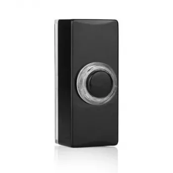 Byron DBW-22012 Doorbell Push Button Illuminated Black