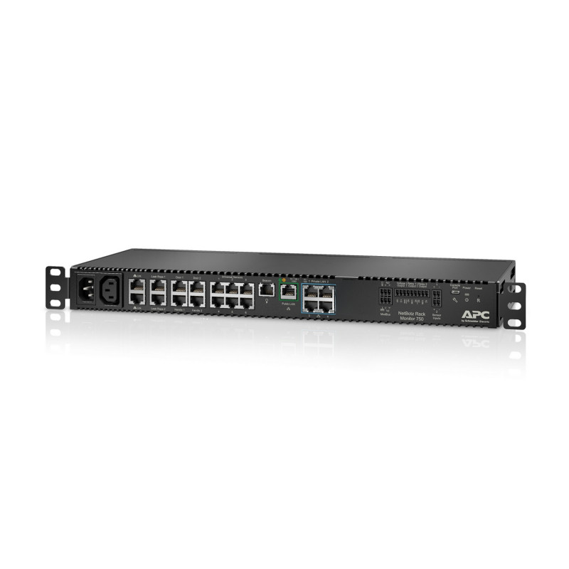 APC NetBotz Rack Monitor 750 Environment monitoring device 1GbE 1U rack-mountable