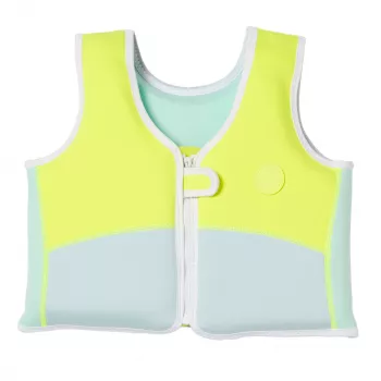 Sunnylife Children's swimming vest (3-6 years) – Aqua Neon