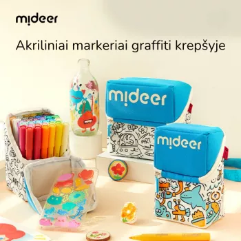 mideer Acrylic Brush Tip Markers in Case, 60 Colours