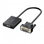 UGREEN CM513 VGA to HDMI Converter, Male to Female, 1080p Full HD, Black