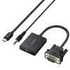 UGREEN CM513 VGA to HDMI Converter, Male to Female, 1080p Full HD, Black