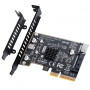 Graugear G-PCI-E-20G USB 3.2 Gen2x2 internal expansion card, Type-E Key A, PCIe Gen4, 20 Gbit/s - black