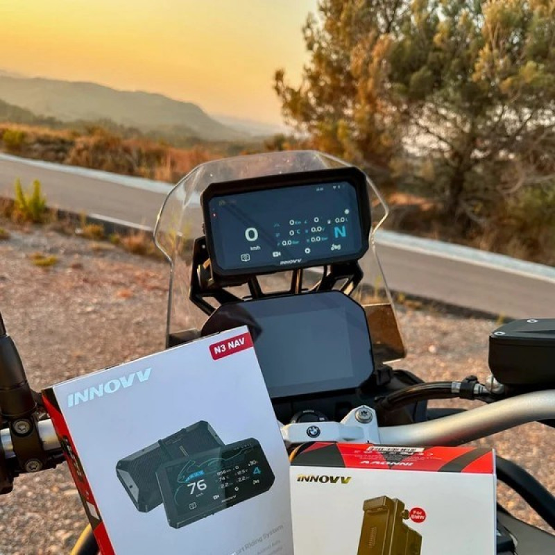 INNOVV N3 Universal Quick-Release Motorcycle Smart Display with CarPlay, Cameras and TPMS