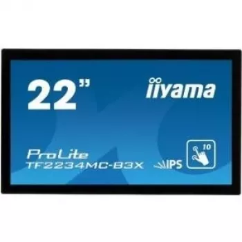 iiyama ProLite TF2234MC-B3X 21.5 inch (54.61 cm) PCAP 10-Point Touch Monitor, IPS, 1920x1080, VGA, DVI