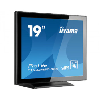 iiyama ProLite T1932MSC-B2X 19 inch (48.3 cm) Projected Capacitive 10-Point Touch Monitor, 5:4, 1280x1024, DVI, VGA, Black