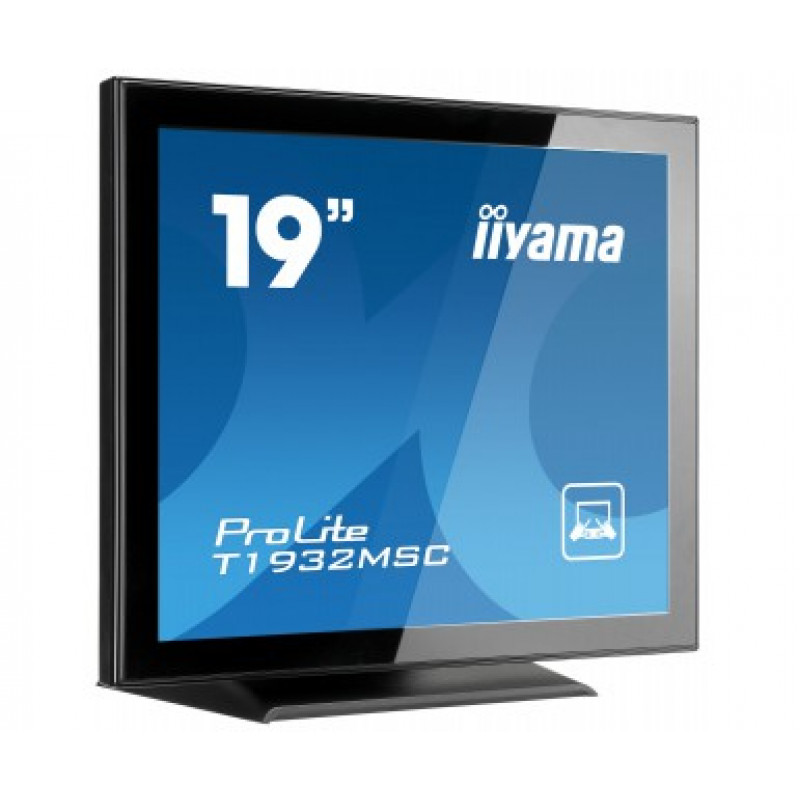 iiyama ProLite T1932MSC-B2X 19 inch (48.3 cm) Projected Capacitive 10-Point Touch Monitor, 5:4, 1280x1024, DVI, VGA, Black