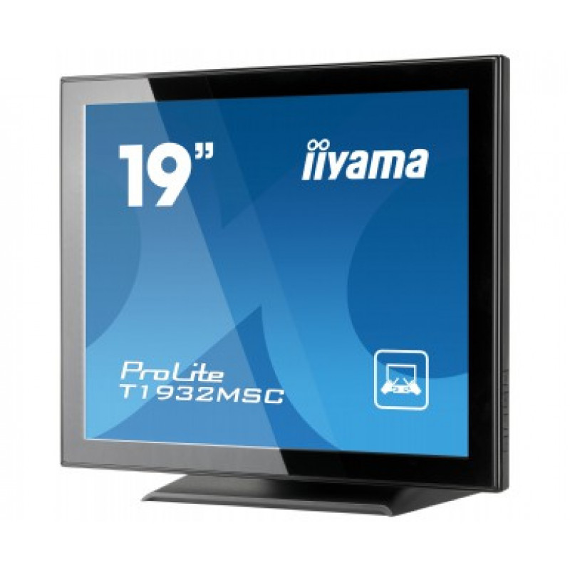 iiyama ProLite T1932MSC-B2X 19 inch (48.3 cm) Projected Capacitive 10-Point Touch Monitor, 5:4, 1280x1024, DVI, VGA, Black