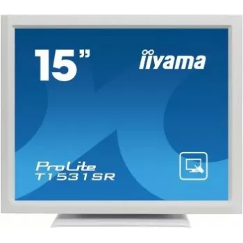 iiyama ProLite T1531SR-W3 15 inch (38.1 cm) Resistive Touch Monitor, 4:3, 1024x768, DVI, White
