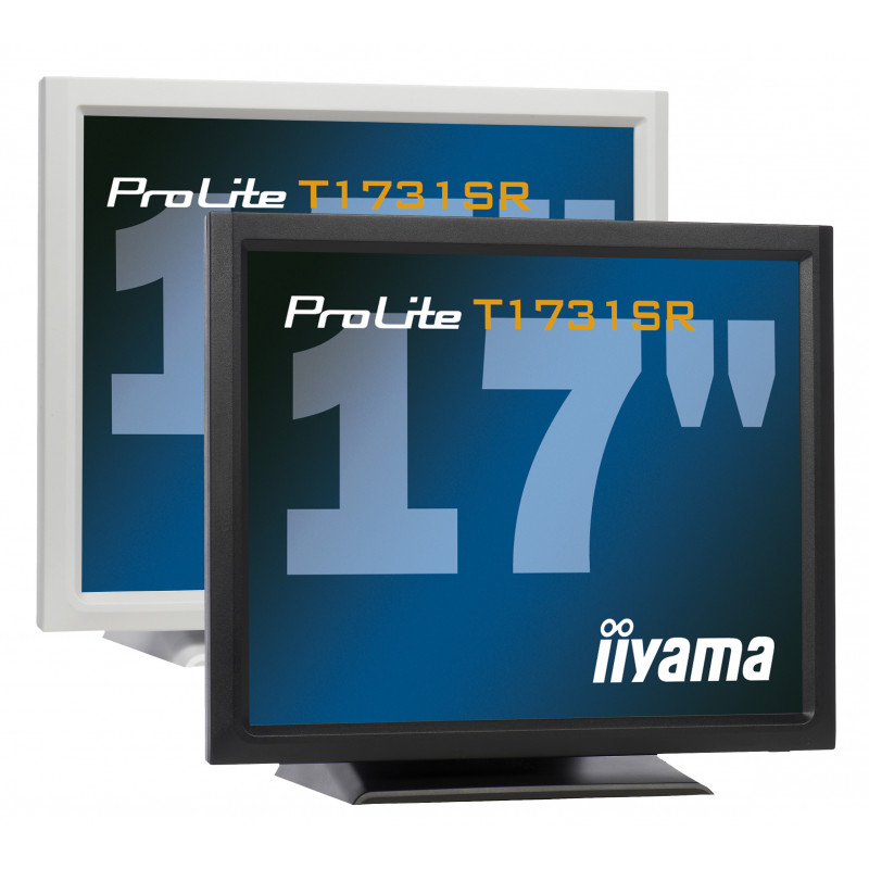 iiyama ProLite T1731SR-W1 17 inch (43.2 cm) Resistive Touch Monitor, 5:4, 1280x1024, DVI, White