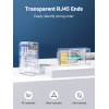 UGREEN Cat6 RJ45 Modular Plugs (50 Pcs)–Transparent with Gold Contacts
