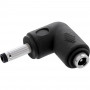 InLine® DC adapter, 4.0 x 1.7 mm, plug/socket, angled, black