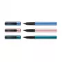Pelikan Pina Colada Rollerball Pen, 12-Piece Display, Metallic Barrel and Cap, Black (605502)