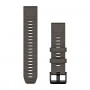 Garmin QuickFit 22 Watch Bands, Pebble Grey Silicone [010-14559-00]