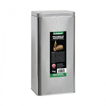 Flamax Ecological wood chip fire starters 1kg in a metal can