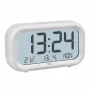 TFA Dostmann 60.2052.02 Quartz Alarm Clock White 2 Alarm Times Large Display, Extra Loud Alarm Tone
