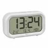 TFA Dostmann 60.2052.02 Quartz Alarm Clock White 2 Alarm Times Large Display, Extra Loud Alarm Tone