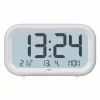 TFA Dostmann 60.2052.02 Quartz Alarm Clock White 2 Alarm Times Large Display, Extra Loud Alarm Tone