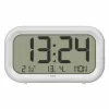 TFA Dostmann 60.2052.02 Quartz Alarm Clock White 2 Alarm Times Large Display, Extra Loud Alarm Tone