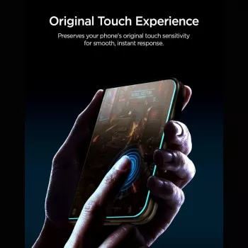 Spigen Glas.TR EZ Fit Pro HD AC Privacy Screen Protector for iPhone Duo, 2-Pack