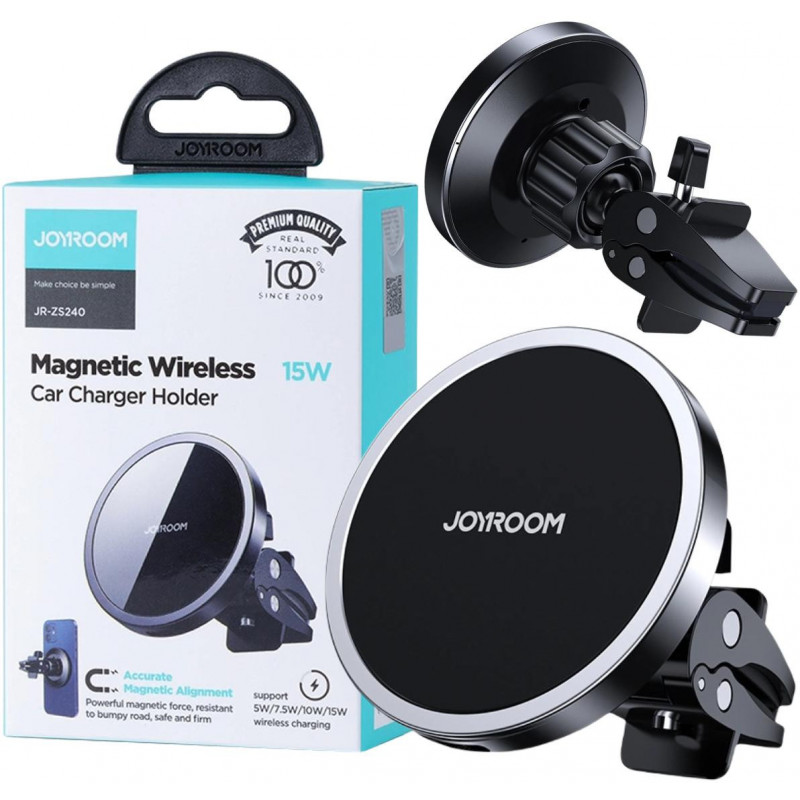 Joyroom JR-ZS240 Magnetic Car Holder with 15W Qi Wireless Charger, MagSafe