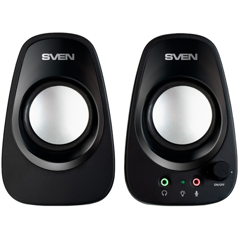 Speakers SVEN 190, black, USB, power output 2x3W (RMS)